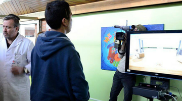 Microsoft’s Satya Nadella sees VirtualRehab in action at the Teleton Institute