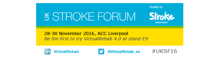 Preview of VirtualRehab 4.0 at the UK Stroke Forum in Liverpool